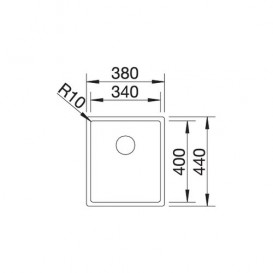 Мийка для кухні Blanco Claron 340-IF Durinox нержавіюча сталь 523388
