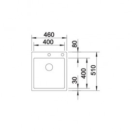 Мойка для кухни Blanco Claron 400-IF/A Durinox нержавеющая сталь 523392
