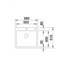 Мийка для кухні Blanco Claron 500-IF / A Durinox нержавіюча сталь 523393