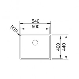 Мийка для кухні Blanco Claron 500-IF Durinox нержавіюча сталь 523390