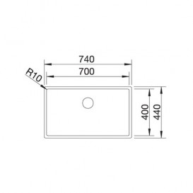 Мийка для кухні Blanco Claron 700-IF Durinox нержавіюча сталь 523391