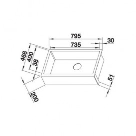 Мойка для кухни Blanco Cronos XL 8-U нержавеющая сталь матовая 523380