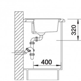 Мийка для кухні Blanco Dalago 6 61,5х51 см SILGRANIT PuraDur® вулканічний сірий 527246