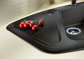 Мийка для кухні Blanco Delta II 105,7х55,6 см SILGRANIT® PuraDur® чорний 525867