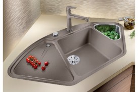 Мийка для кухні Blanco DELTA II-F SILGRANIT клапан-автомат алюметаллик 523672