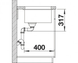 Мийка для кухні Blanco Etagon 500-U 53х46 см SILGRANIT PuraDur® м'який білий 527075