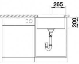 Мийка для кухні Blanco Etagon 500-U 53х46 см SILGRANIT PuraDur® м'який білий 527075