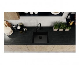 Мийка для кухні Blanco Etagon 500-U 53х46 см SILGRANIT® PuraDur® чорний 526340