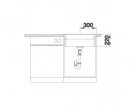 Мойка для кухни Blanco Etagon 6 60х51 см SILGRANIT PuraDur® вулканический серый 527259