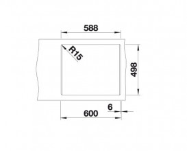 Мойка для кухни Blanco Etagon 6 60х51 см SILGRANIT PuraDur® вулканический серый 527259