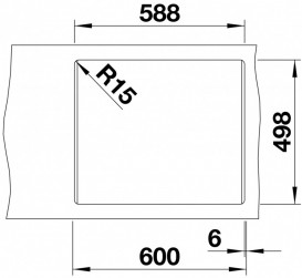 Мойка для кухни Blanco Etagon 6 60х51 см SILGRANIT® PuraDur® черный 525890