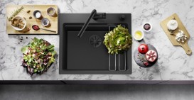 Мойка для кухни Blanco Etagon 6 60х51 см SILGRANIT® PuraDur® черный 526339