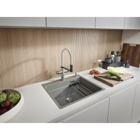 Мойка для кухни Blanco ETAGON 6-F SILGRANIT вулканический серый 527685