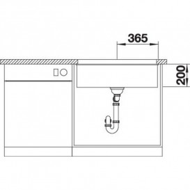 Мийка для кухні Blanco Etagon 700-U 73х46 см SILGRANIT PuraDur® вулканічний сірий 527261