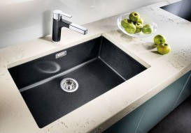 Мойка для кухни Blanco Rotan 700-U 73х46 см SILGRANIT® PuraDur® черный 526099