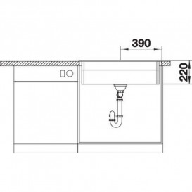 Мойка для кухни Blanco Etagon 8 78х51 см SILGRANIT PuraDur® вулканический серый 527262