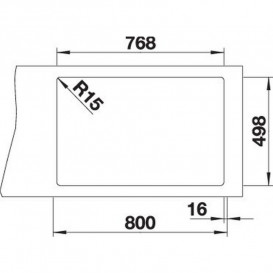 Мойка для кухни Blanco Etagon 8 78х51 см SILGRANIT PuraDur® вулканический серый 527262