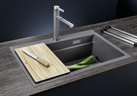 Мойка для кухни Blanco Etagon 8 78х51 см SILGRANIT PuraDur® вулканический серый 527262