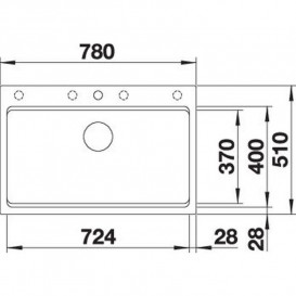 Мойка для кухни Blanco Etagon 8 78х51 см SILGRANIT PuraDur® вулканический серый 527262