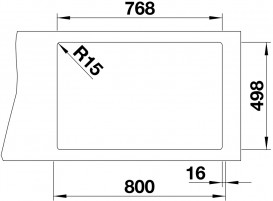 Мойка для кухни Blanco Etagon 8 78х51 см SILGRANIT® PuraDur® черный 525893