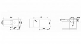 Мийка для кухні Blanco Legra 6 S 100х50 см SILGRANIT® PuraDur® білий 522209