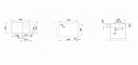 Мойка для кухни Blanco Legra 8 78х50 см SILGRANIT® PuraDur® шампань 526228