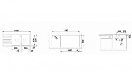 Мийка для кухні Blanco Legra 8 S 116х50 см SILGRANIT® PuraDur® білий 523165