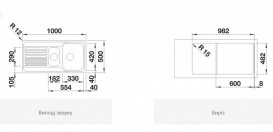 Мийка для кухні Blanco Tipo II 6 S 100х50 см нержавіюча сталь матова 526620