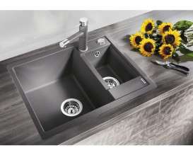 Мийка для кухні Blanco Metra 6 61,5х50 см SILGRANIT PuraDur® вулканічний сірий 527295