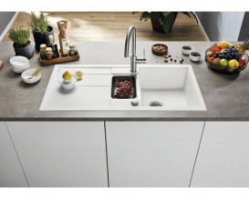 Мийка для кухні Blanco Metra 6S 100х50 см SILGRANIT® PuraDur® м'який білий 527116