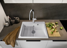 Мойка для кухни Blanco Naya 6 51,5х51 см SILGRANIT PuraDur® белый 526582