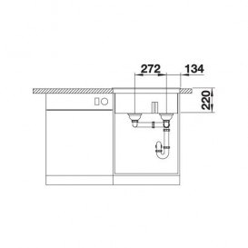 Мийка для кухні Blanco Pleon 6 Split врізна SILGRANIT PuraDur® бетон 525308