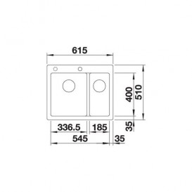 Мийка для кухні Blanco Pleon 6 Split врізна SILGRANIT PuraDur® бетон 525308