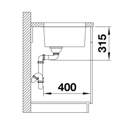 Мийка для кухні Blanco Quato 700-U під стільницю 74х44 см матова нержавіюча сталь 528231