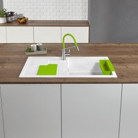 Мийка для кухні Blanco Sity XL 6 S SILGRANIT PuraDur® білий / ківі 525063