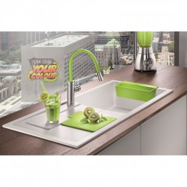Мийка для кухні Blanco Sity XL 6 S SILGRANIT PuraDur® білий / ківі 525063