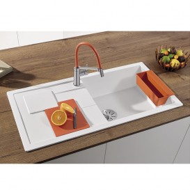 Мийка для кухні Blanco Sity XL 6 S SILGRANIT PuraDur® білий / апельсин 525059
