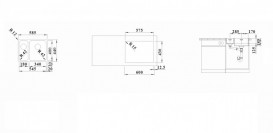 Мойка для кухни Blanco Solis 340/180-IF 58,5х44 см чаша слева нержавеющая сталь 526131