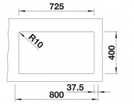 Мойка для кухни Blanco Subline 350/350-U 75,5х46 см SILGRANIT PuraDur® мягкий белый 527164