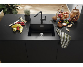 Мийка для кухні Blanco Subline 500-U 53х46 см SILGRANIT PuraDur® вулканічний сірий 527353
