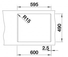 Мойка для кухни Blanco Pleon 6 61,5х51 см SILGRANIT PuraDur® вулканический серый 527322