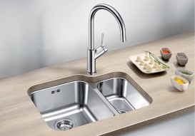 Мийка для кухні Blanco Supra 340/180-U нержавіюча сталь полірована 525216