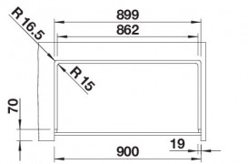 Мойка для кухни Blanco Vintera XL 9-UF 89,6х51 см SILGRANIT PuraDur® мягкий белый 526803