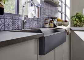 Мойка для кухни Blanco Vintera XL 9-UF 89,6х51 см SILGRANIT® PuraDur® темная скала 526102