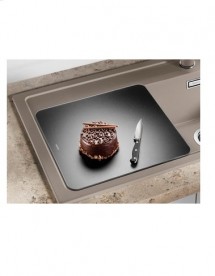 Мийка для кухні Blanco Zenar 45 S 86х51 см з обробною дошкою SILGRANIT® PuraDur® чорний 526032