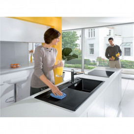 Мойка для кухни Blanco Zenar XL 6S 100х51 см чаша справа SILGRANIT PuraDur® антрацит 523964