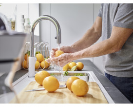 Мийка для кухні Blanco Zenar XL 6S 100х51 см чаша праворуч SILGRANIT PuraDur® м'який білий 527189