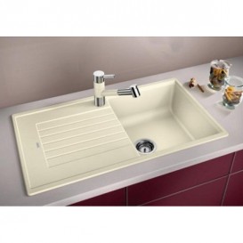 Мойка для кухни Blanco Zia 5S прямоугольная оборачиваемая с отверстием под смеситель черный 526016