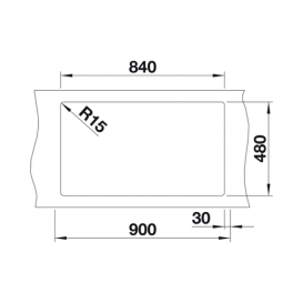 Мийка для кухні Blanco Zia 9 врізна з 2 чашами прямокутна чорний 526029