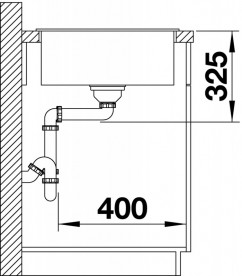 Мойка для кухни Blanco Zia XL 6S Compact  78х50 см SILGRANIT® PuraDur® черный 526019